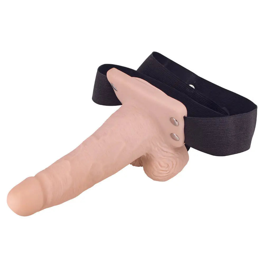 Penis-shrunken-Nasswalk Toys Flesh Pink Rechargeable Hollow Strap on Dildo