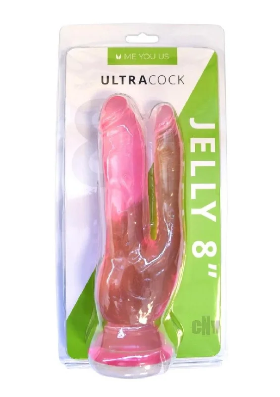 cock ring cozy fit-Myu Ultra Cock Double Pen 6 Pink Jelly