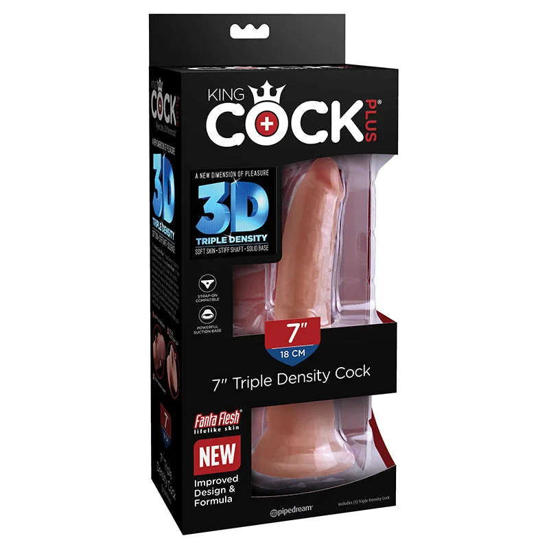 cock ring striking grip-King Cock Plus 7 In. Triple Density Cock Tan