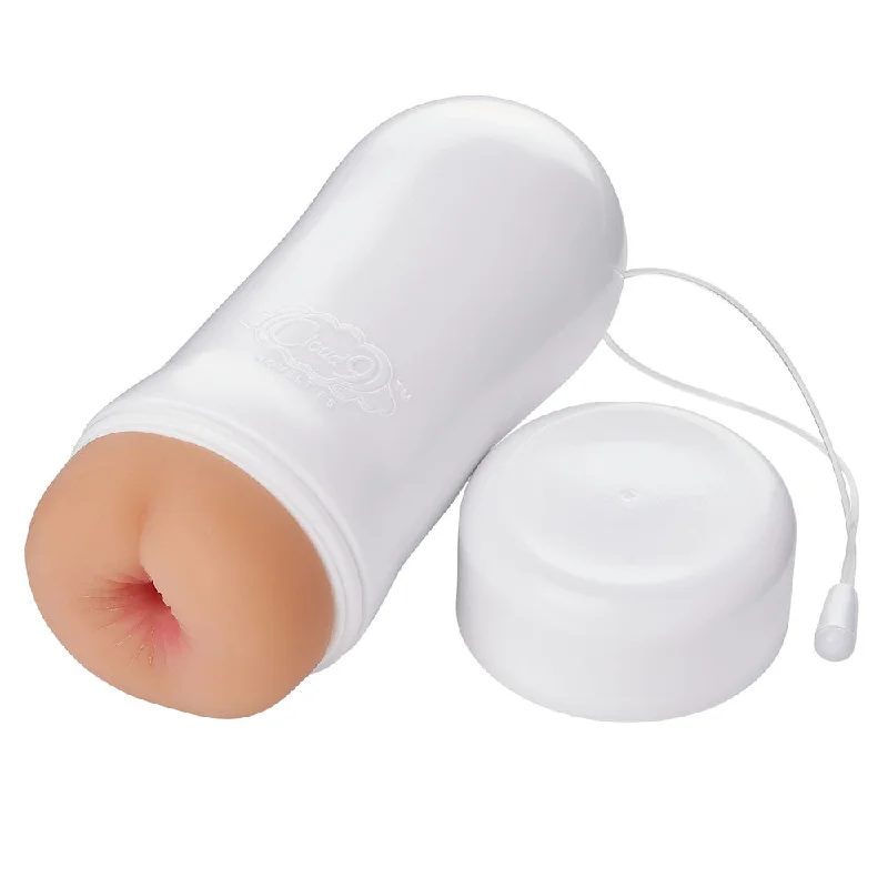 anal toys with low vibrations-Pleasure Anal Pocket Stroker Water Activated - Flesh