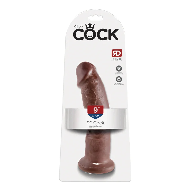 cock ring rapid feel-King Cock 9" Cock Brown