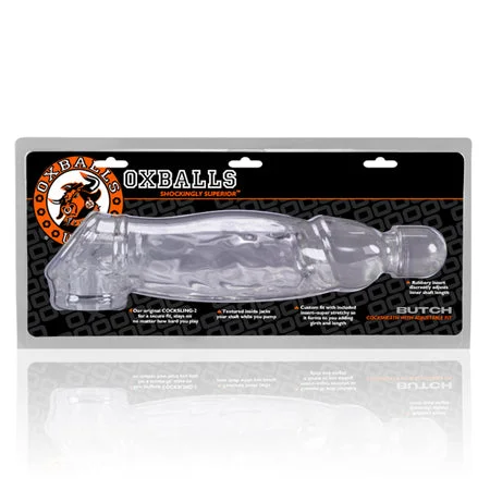 cock ring sensation upgrade-OxBalls Butch Cocksheath Clear