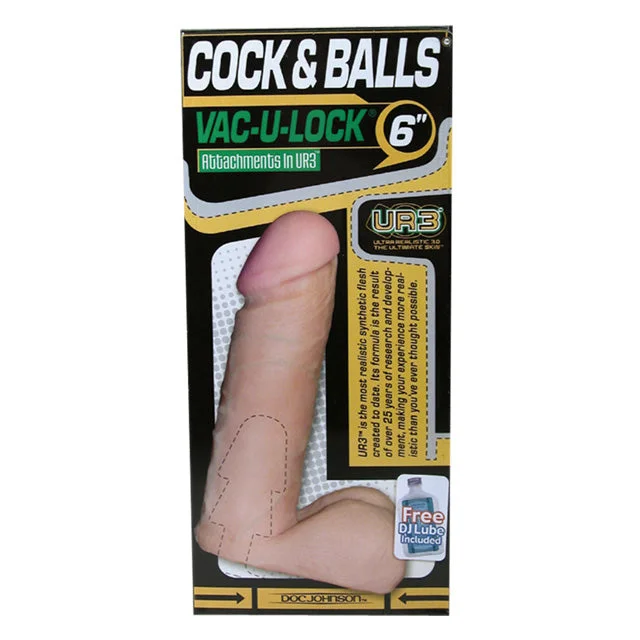 cock ring chic design-Vac-U-Lock - 6 Inch UR3 Cock White