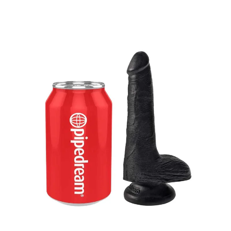 cock ring fine grip-Pipedream King Cock 6 Inch Black