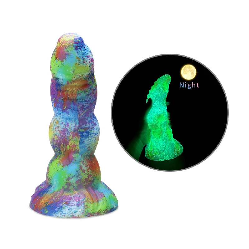 anal toys with velvet finish-Big Girthy Huge Anal Dildo Butt Plug - Luminous Realistic Dildo Sex Toys for Women