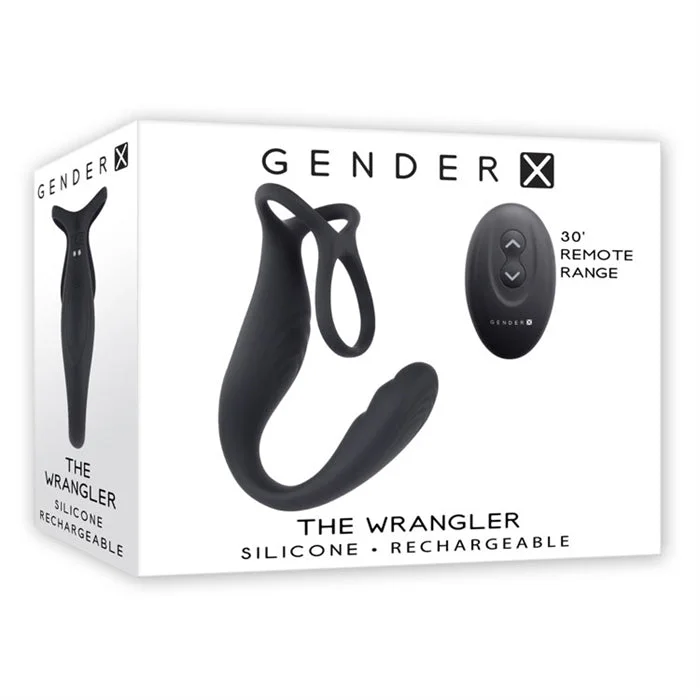 anal toys with long relaxation-The Wrangler Vibrating Cock Ring with Anal Probe by Gender X