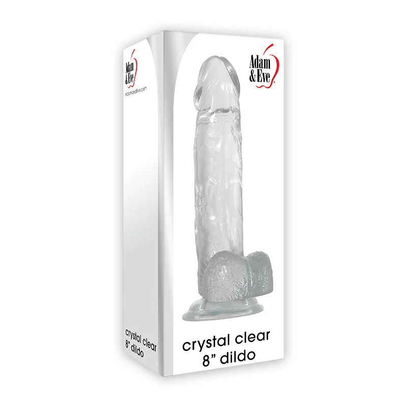 penis-measurement-guide-accurate-A&E Crystal Clear 8in Dildo