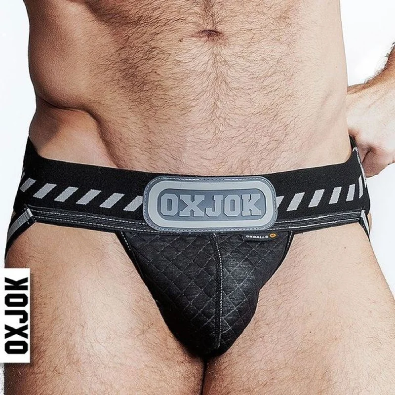 low-cut polka teddy-Packer Industrial Quilted Cargo Strapjock Black  Puff Small