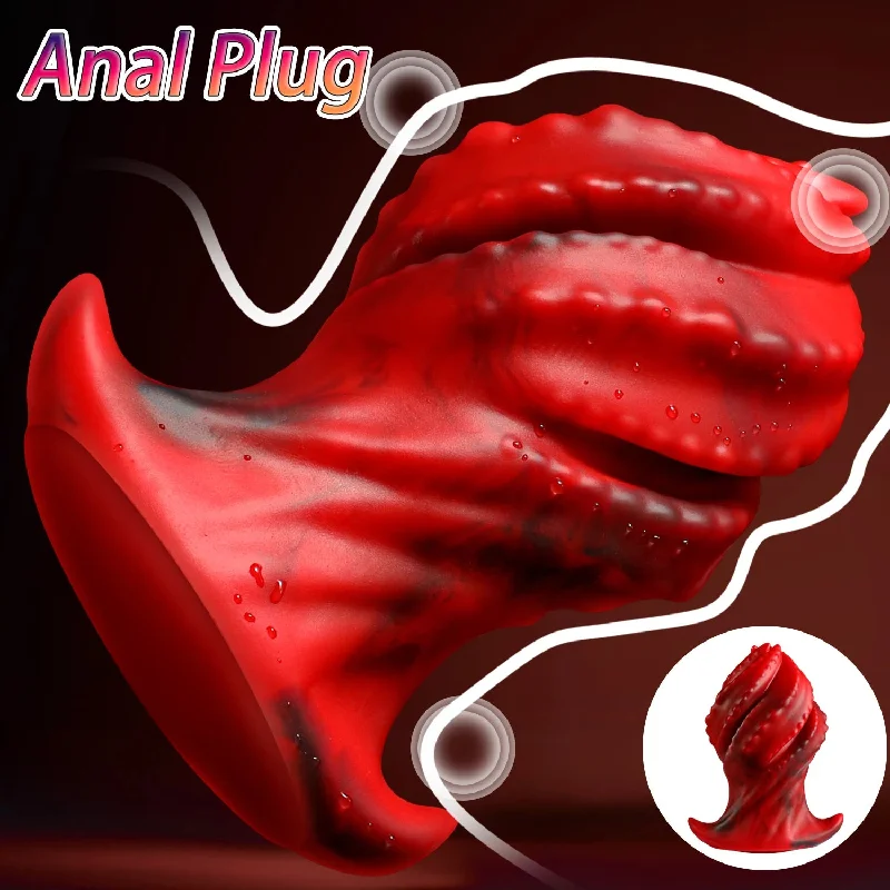 anal toys for soft stretching-Huge Silicone Monster Dildo Butt Plug - Big Girth Fantasy Dildos G-spot Anal Sex Toys