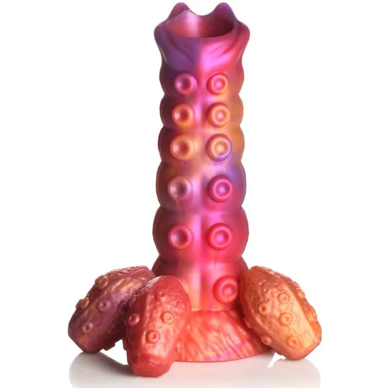 penis-erection-strength-foods-Creature Cocks - Nymphoid Ovipositor Silicone Dildo - Orange