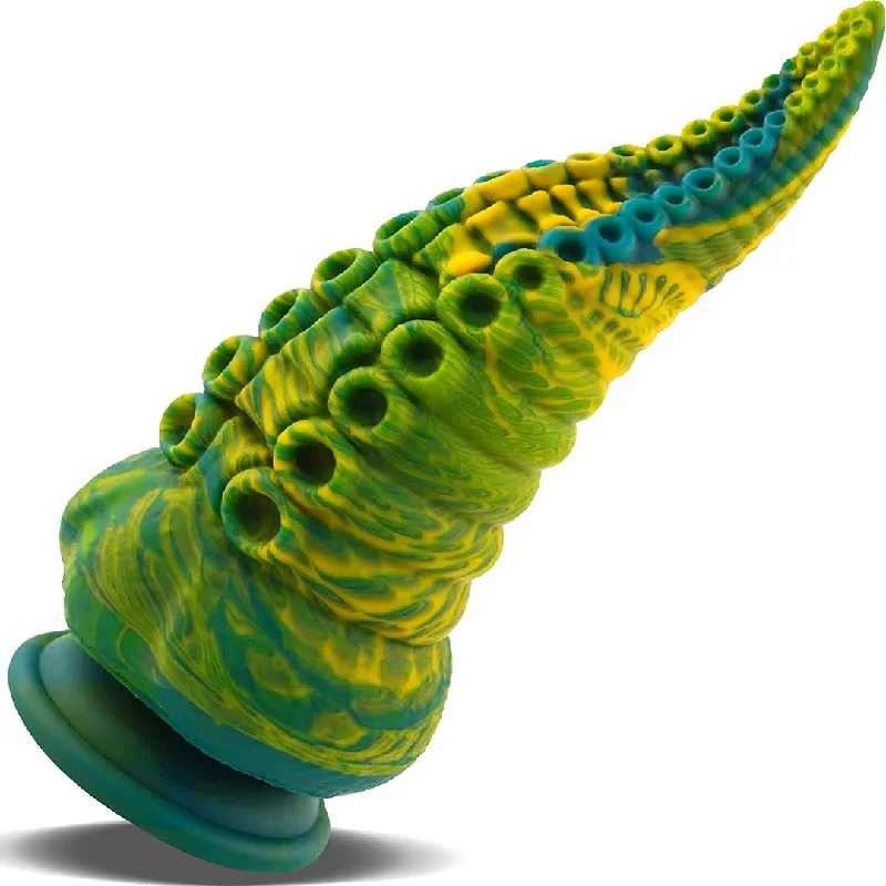 Penis-pumped-Fantasy Dildo Huge Dildo- Tentacle-Green