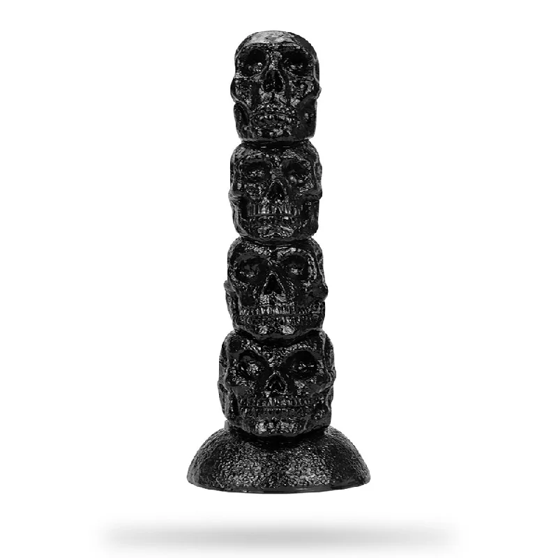 Dildo-groaning-12.3 Inch Skull Giant Butt Plug Huge Dildo