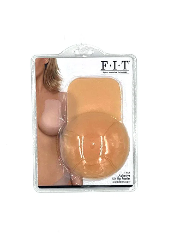 satin lounge teddy-Adhesive Lift Up Pasties - One Size - Light