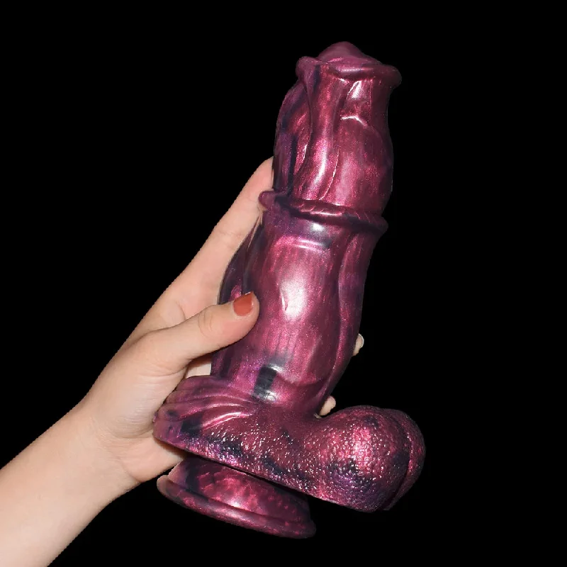 anal toys with shiny finish-Fantasy Monster Dildos Butt Plug - Exotic Wolf Animal Anal Dildo Silicone Female Sex Toy