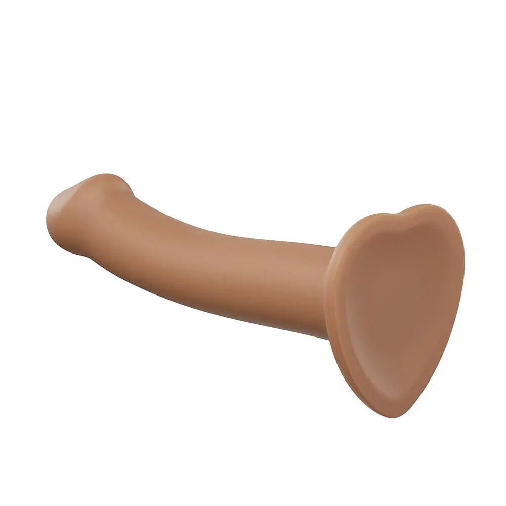 Dildo-grinding-6.9-inch Strap on me Silicone Flesh Brown Small Strap-on Dildo