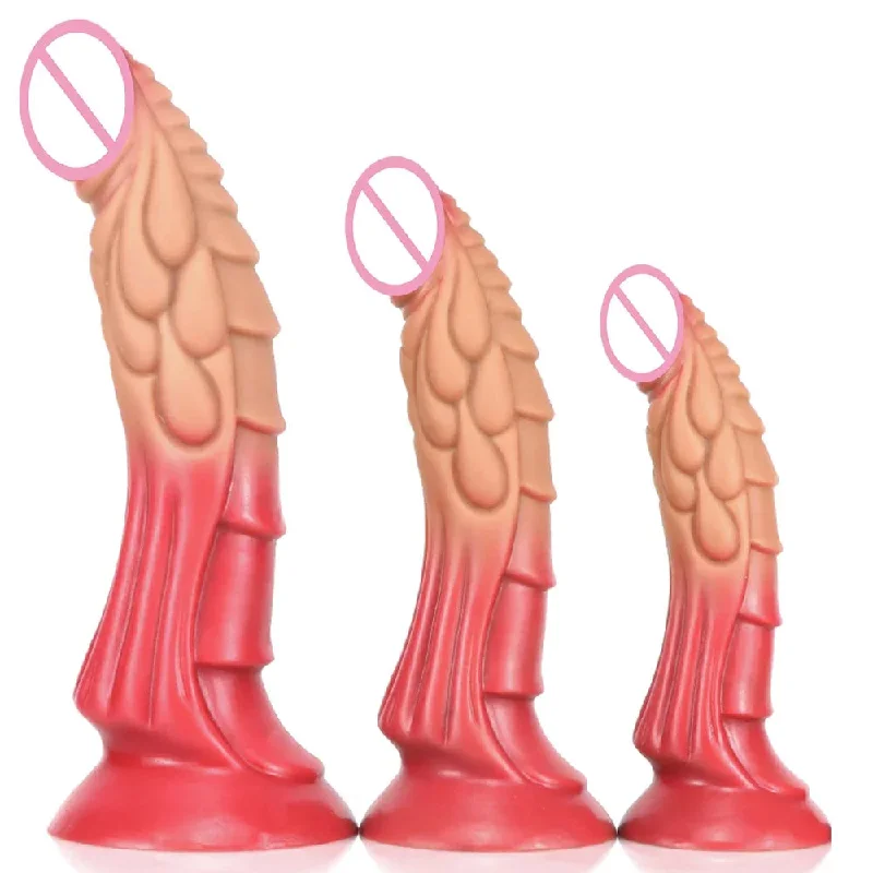 anal toys for erotic relaxation-Fantasy Monster Dildo Butt Plug - Realistic Dragon Tentacle Dildos Anal Sex Toys