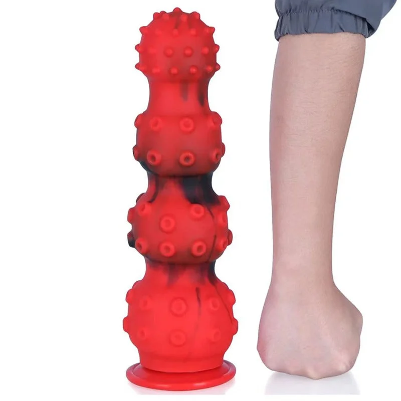 anal toys for quiet relaxation-Big Giant Anal Beads Butt Plug - 13 inch Huge Knotted Dildo Anal Dilator Male Female Sex Toys