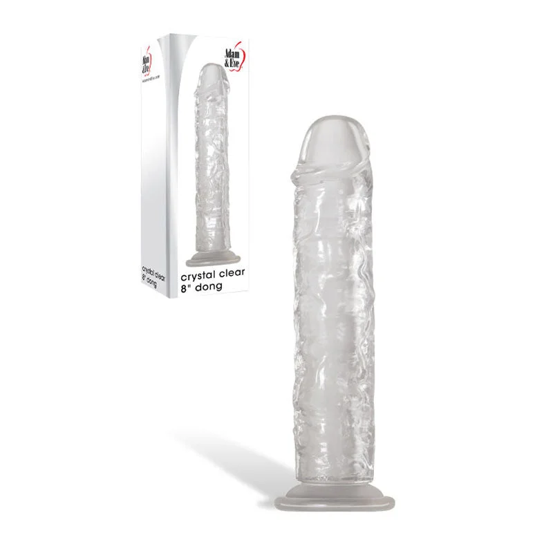 penis-care-for-active-men-Adam & Eve Crystal  8'' Dong -  20.3 cm Dong