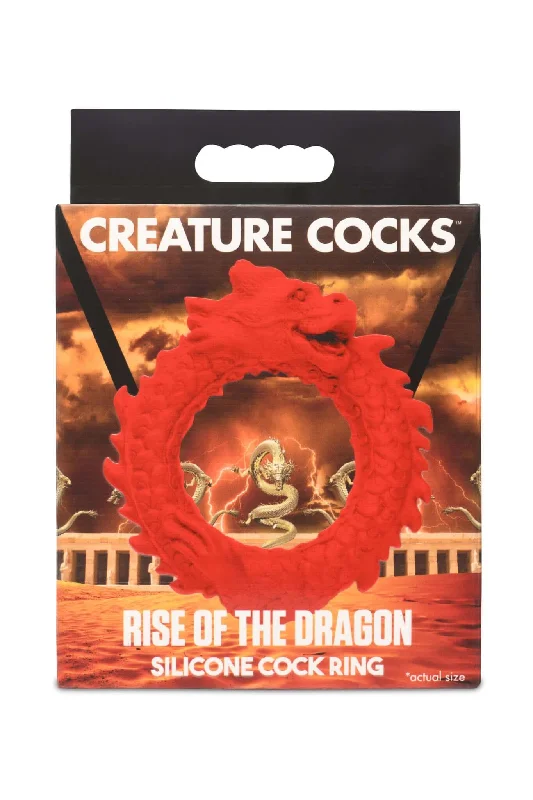 mid-rise floral thong-Creature Cocks Rise of the Dragon Silicone Cock Ring by XR Brands