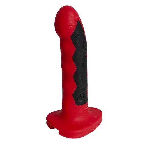 Dildo-awkward-6.4-inch Electrastim Silicone Red Fusion Elctro Strap on Dildo