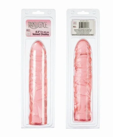 penis-skin-moisture-solutions-Translucence Veined Chubby Dong 8.5-inch - Red