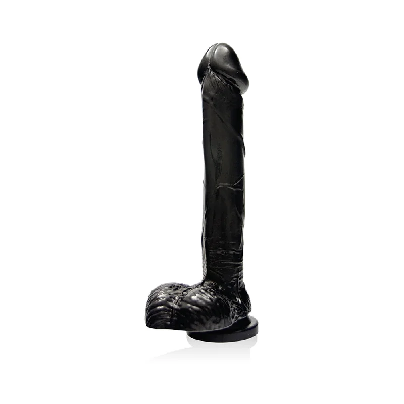 cock ring deluxe grip-9 inches Cock with Balls & Suction Cup Black