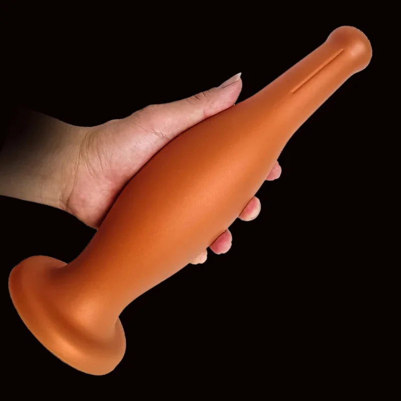 anal toys with long curves-Silicone Big Anal Dildo Butt Plug - Huge Anal Dilator Expander Vagina Anal Sex Toys