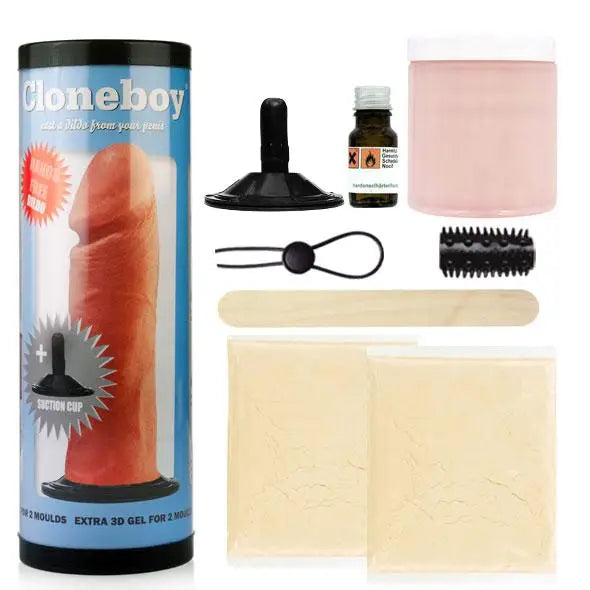 Dildo-flowing-Cloneboy Nude Dildo Moulding Kit with Suction Cup Base