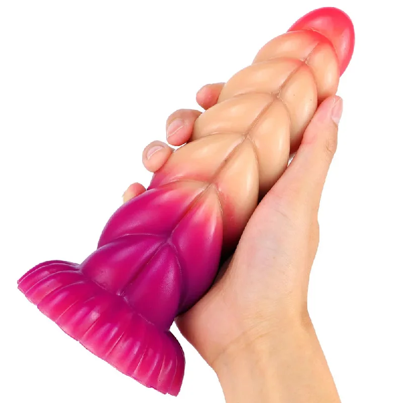 anal toys for intense excitement-Monster Anal Dildo Butt Plug - Sprial Silicone Fantasy Dildos Vagina Prostate Massager