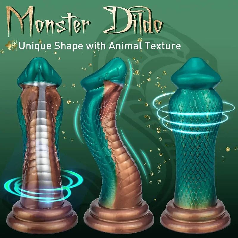 Penis-grimy-Snake Large Monster Dildo With Strong Suction Cup