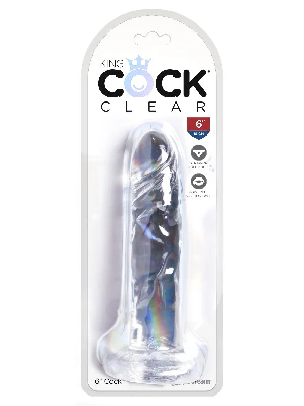 cock ring rapid texture-King Cock Clear 6 Inch Cock