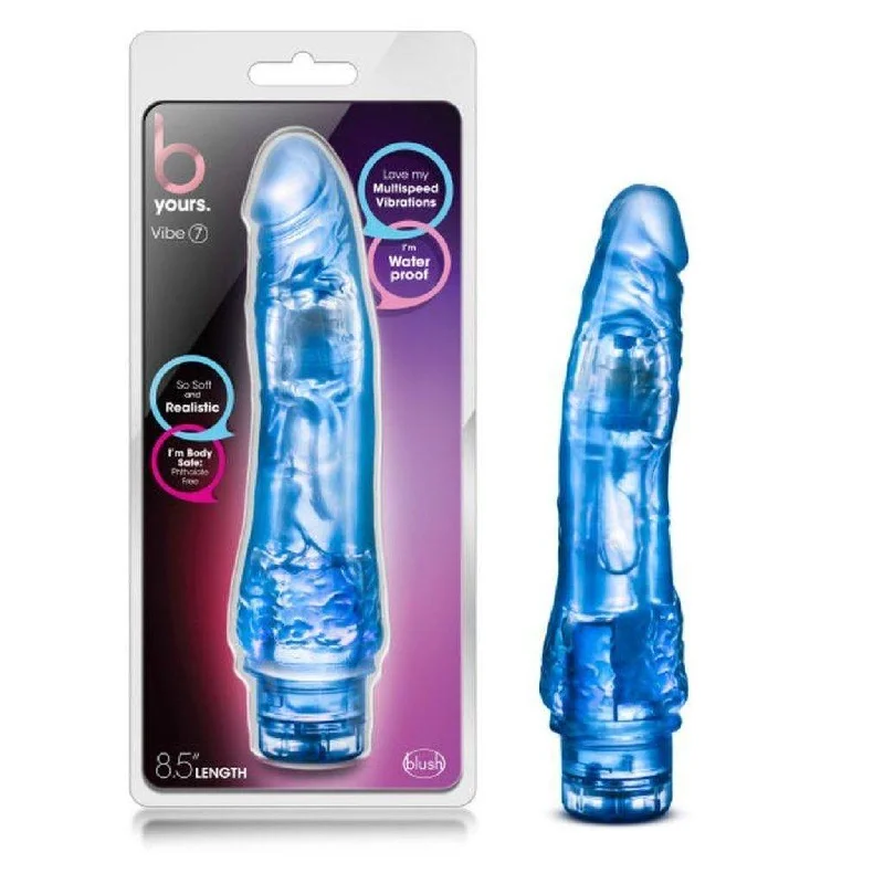 anal toys for subtle bliss-B Yours Vibe No 7 Blue