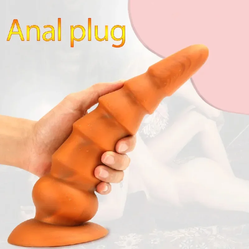 anal toys for wild nights-Silicone Anal Dildo Butt Plug - Exotic Conical Anal Dilator G Spot Prostate Massager