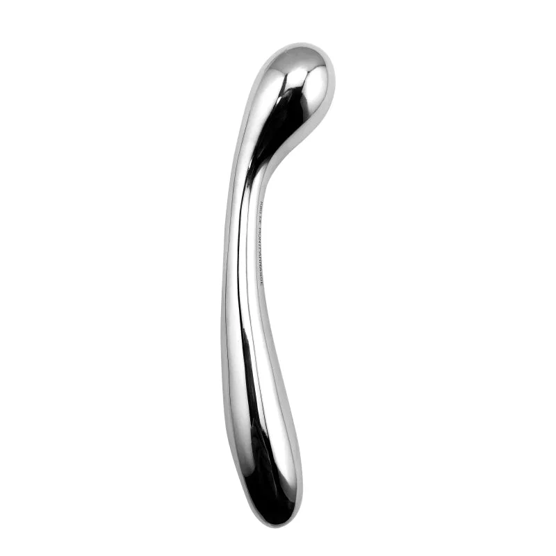 anal toys with funky designs-Metal Dildo Anal Plug - Double End Stainless Steel Butt Plug Sex Toys for Women Men