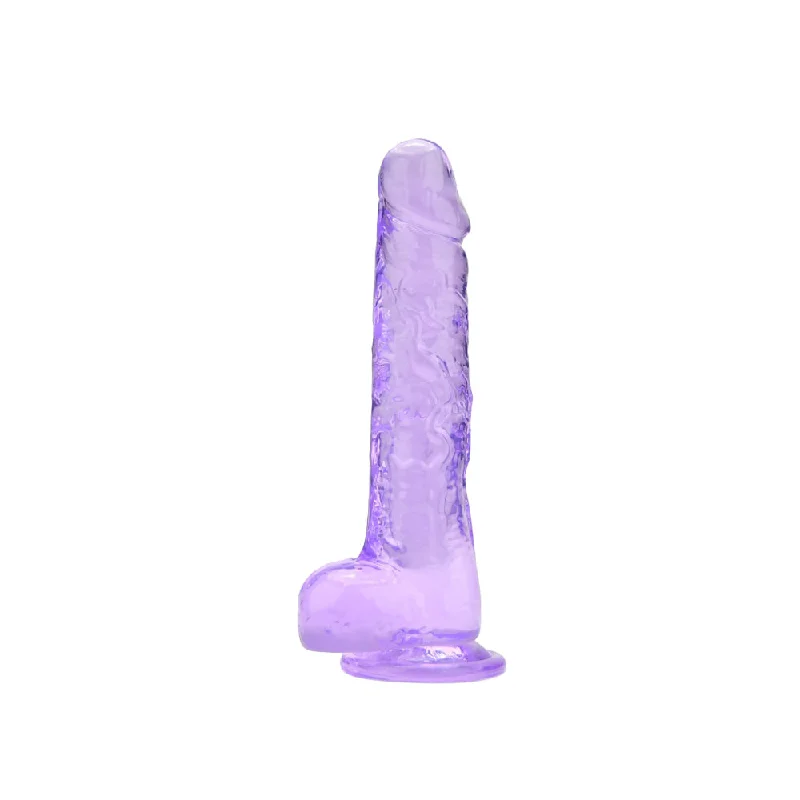 Dildo-clumsy-Loving Joy 8 Inch Dildo with Balls Purple