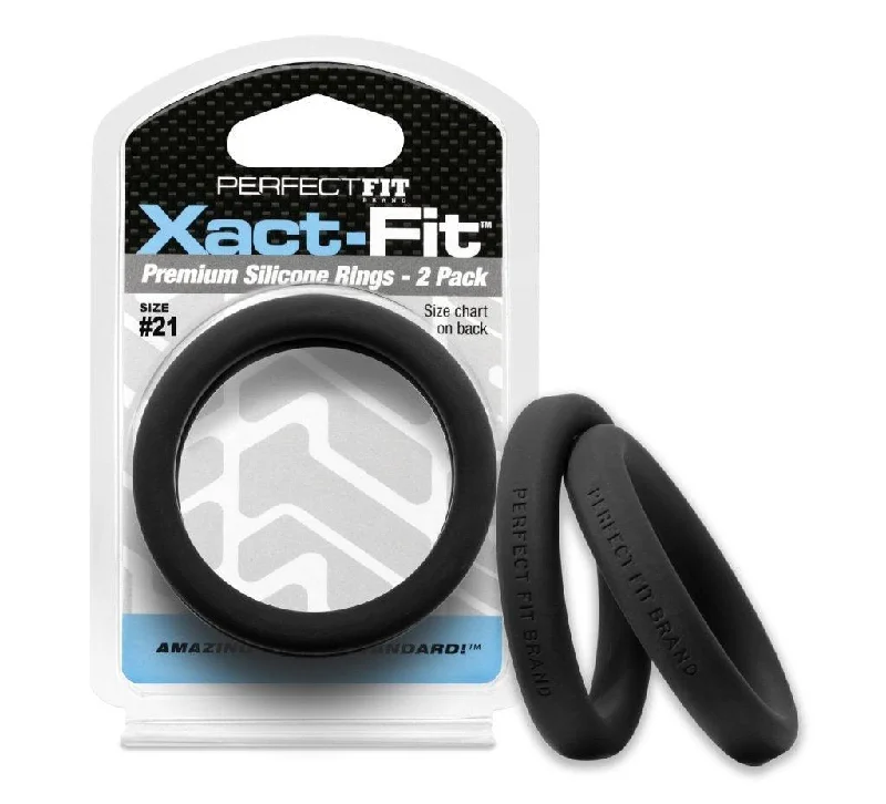 anal toys with firm vibes-Xact-Fit #21 2.1in 2 Pk