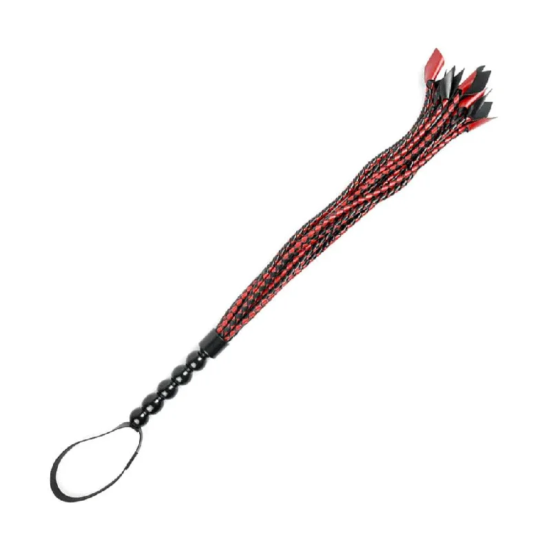 demi-cup bra red-Saffron Braided Flogger