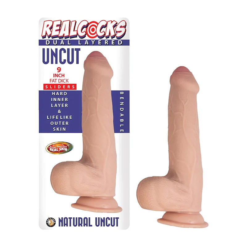 cock ring expert design-Realcocks Dual Uncut Slid Fat 9in W