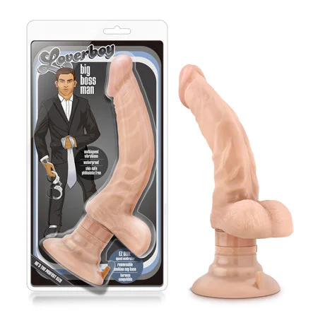 penis-exercise-results-real-Blush Loverboy The Boss Man Realistic 10.25 in. Vibrating Dildo with Balls & Suction Cup Beige