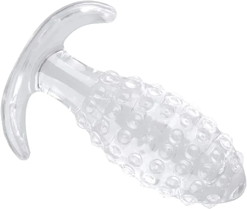 anal toys with modern vibes-Transparent Anchor Beaded Anal Plug