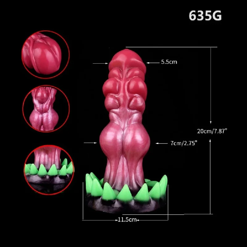 anal toys for spicy fun-Monster Dildo Butt Plug - Exotic Silicone Alien Dildos Vaginal Anal Stimulator