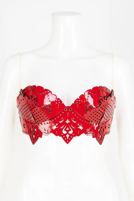 soft wool thong-Rosso Bra