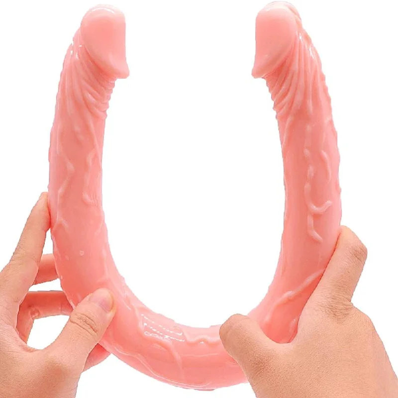 anal toys for intense vibes-Flexible Jelly 17" Long Double Sided XXL Jumbo Anal Plug |/| Thickest Sided