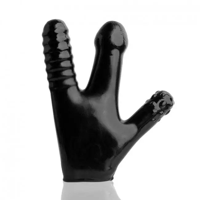 Dildo-calm-Oxballs Claw Black Stretchy Dildo Glove for Couples