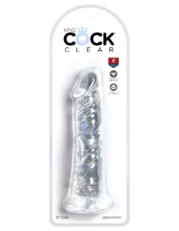 cock ring romantic gift-King Cock Clear 8 Inch Cock