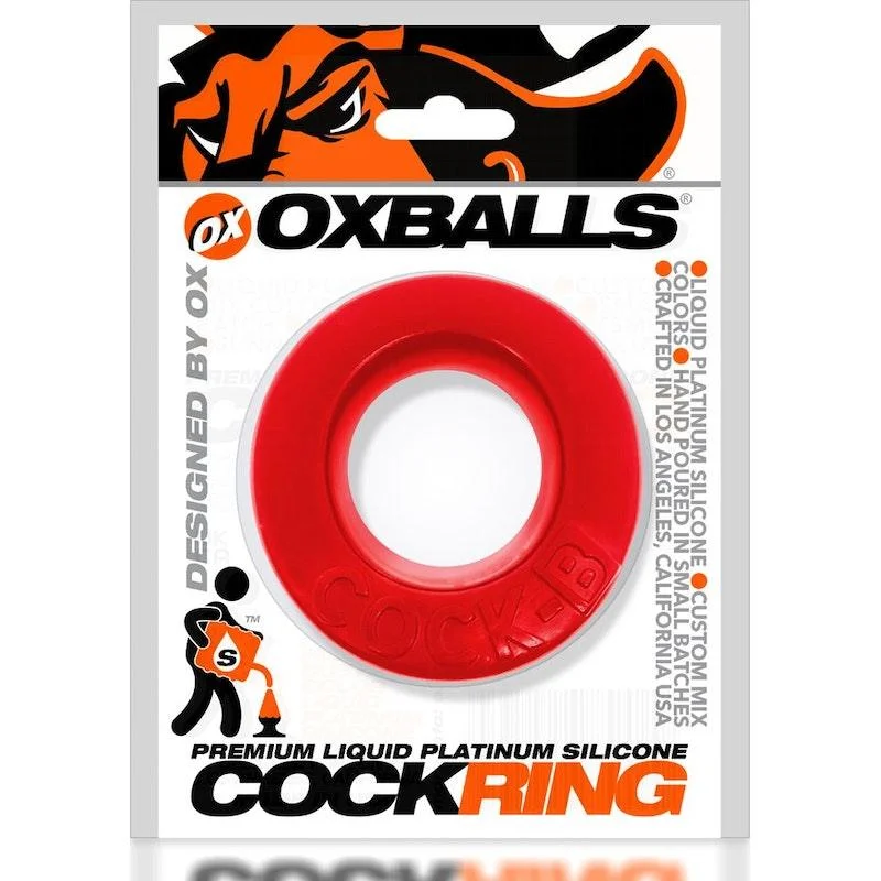 anal toys for erotic vibes-Cock B Bulge Cockring Red