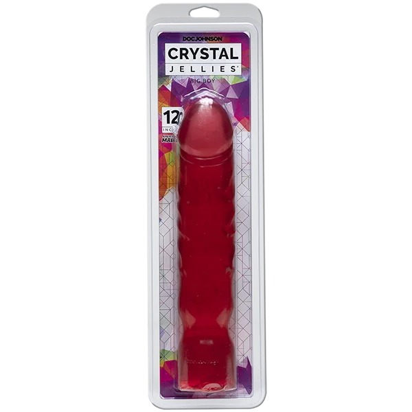 how-to-enhance-penis-strength-Crystal Jellies - 12" Big Boy - Pink