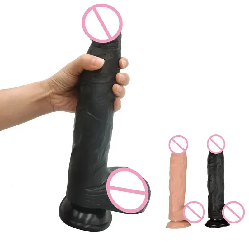 anal toys with hard vibes-Black Giant Huge Dildo Super Big Dick Anal Butt Large Dong with Suction Cup Realistic Penis Female Masturbator Sex Toy For Women