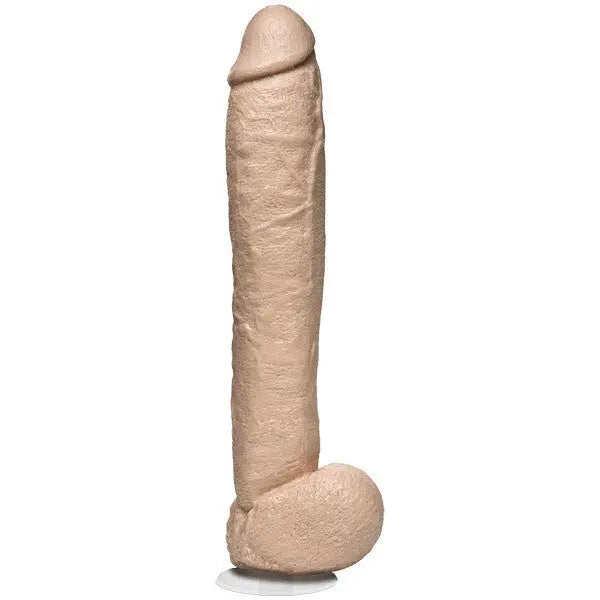 Dildo-muddy-12-inch Realistic Feel Flesh Pink Penis Dildo with Balls