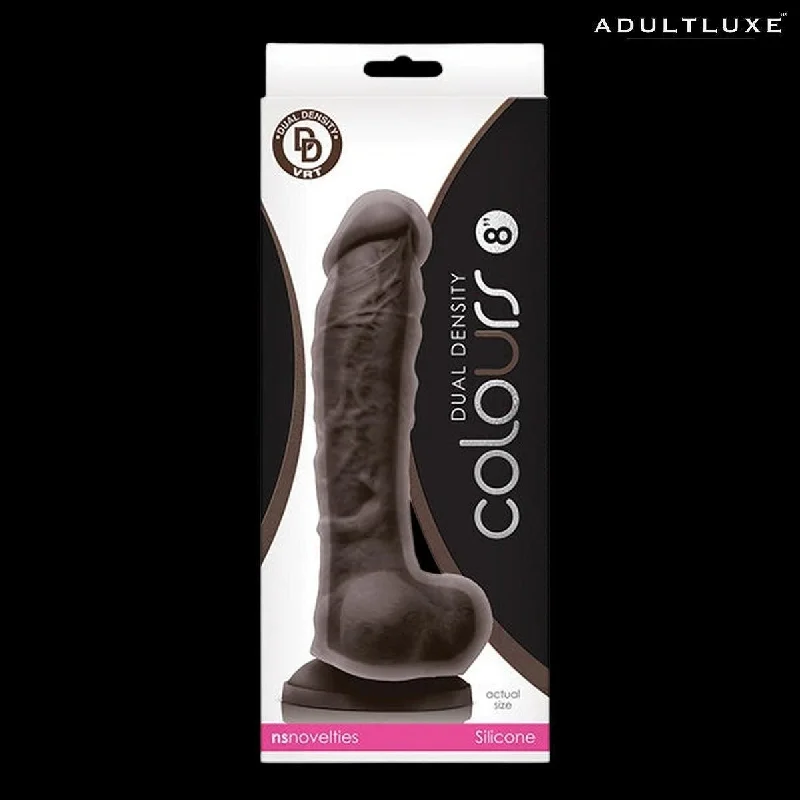 penis-vitamin-deficiency-treatments-Colours Dual Density 8 Inch Silicone Dildo